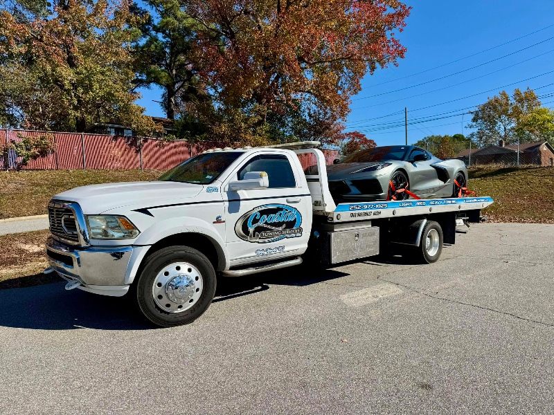 Rocky Mount flatbed towing