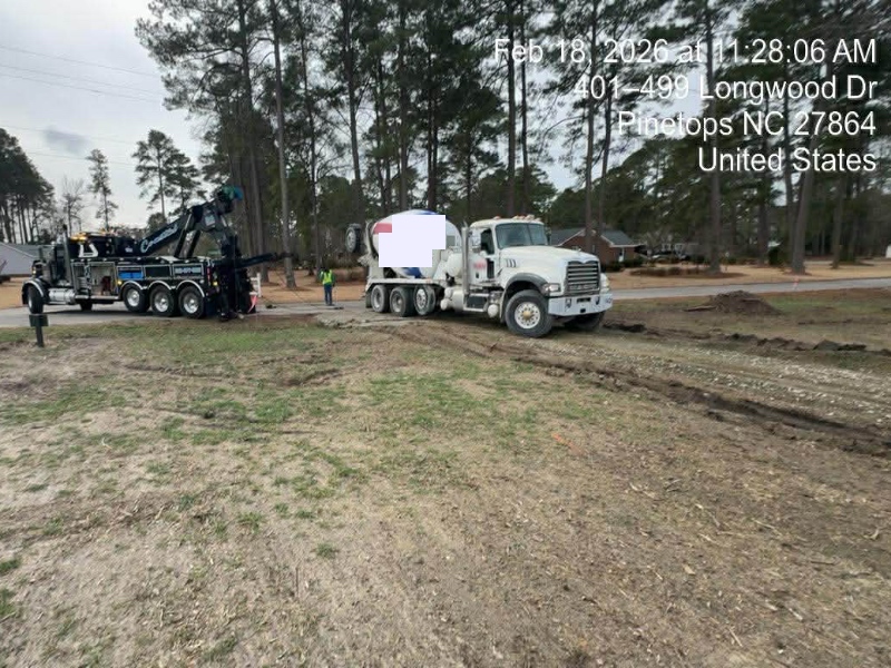 pinetops cement mixer towing
