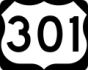 US_301.svg US Route 301